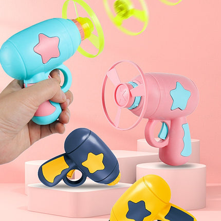 Super Saucer Launcher Disc Shooter Toy – Set of 1 Gun & 3 Flying Discs