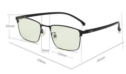 Anti-Blue Light Photochromic Glasses – Flat, Non-Prescription