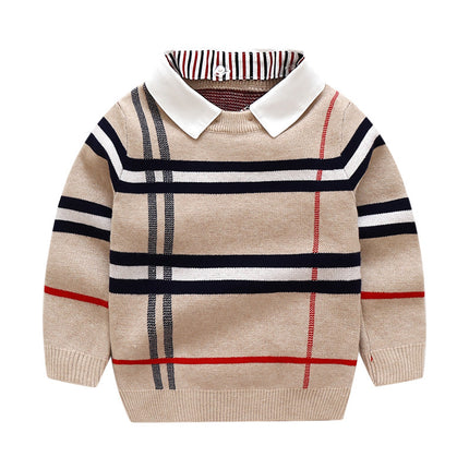 Cotton Pullover Sweater for Boys