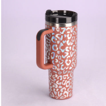 40oz Insulated Tumbler with Handle, Straw & Spill-Proof Lid