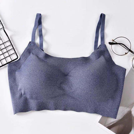 Seamless Vest-Style Full Cup Bra – Traceless Breathable Comfort Fit