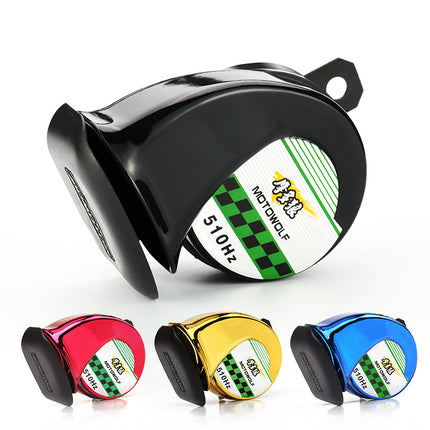 12V Loud Car & Motorcycle Horn – 110dB ABS Electric Horn (510Hz, 30W)