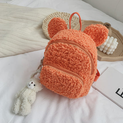 Wild Travel Cartoon School Bag – Woolen Cloth Mini Backpack