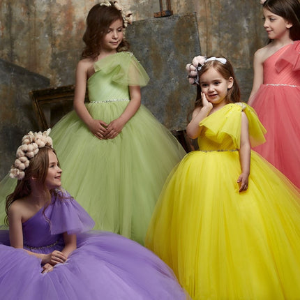 Bright Color Dress for Girls