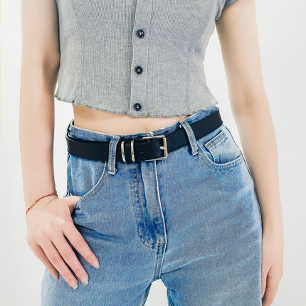 Alloy PU All-Match Fashion Waist Belt with Pin Buckle
