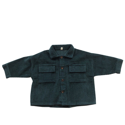 Corduroy Retro Cardigan Coat – Kids