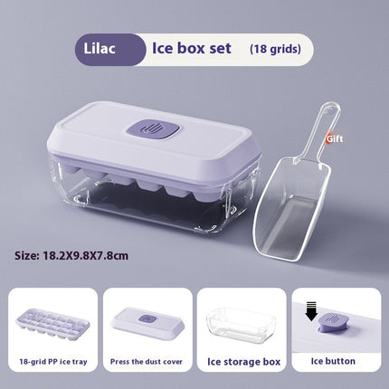 32 Grid Silicone Ice Cube Tray with Lid & Shovel – Easy-Release Ice Maker for Whiskey, Cocktails & Summer Kitchen