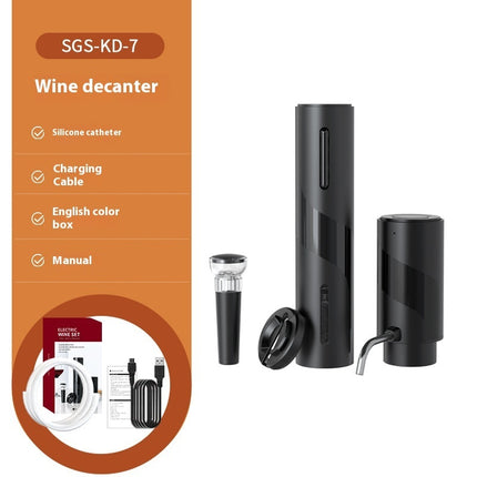Electric Wine Decanter Dispenser – Rechargeable Wine Pourer & Storage Accessory