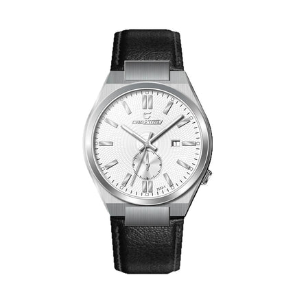 Men’s Stainless Steel Quartz Watch – Waterproof & Luminous with Calendar