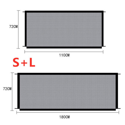 Portable Pet Safety Enclosure Gate – Retractable Mesh Barrier for Dogs