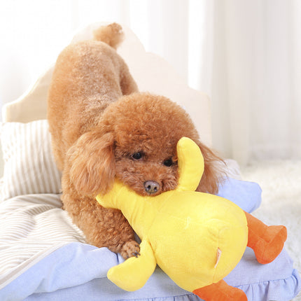 Cuddly Squeaky Plush Dog Toy – Interactive & Soothing Sound Toy