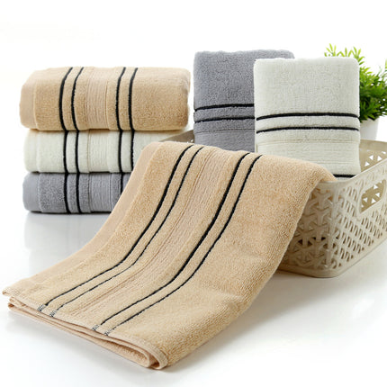 Pure Cotton Towel & Bath Towel Set – Soft Skin-Friendly Yarn-Dyed Towels