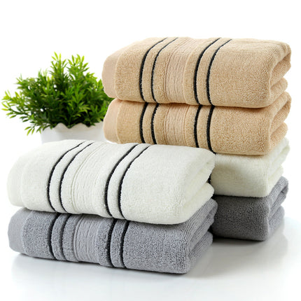 Pure Cotton Towel & Bath Towel Set – Soft Skin-Friendly Yarn-Dyed Towels