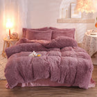 Luxury Thick Fleece Bedding Set – Warm Plush Winter Duvet Cover Set with Bed Sheet & Pillowcases