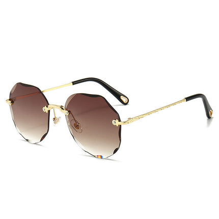 Women's Fashion Metal Frame UV Protection Sunglasses