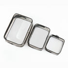3-Piece Transparent Travel Storage Bag Set – PVC Cube Pouches for Toiletries, Cosmetics & Clothing