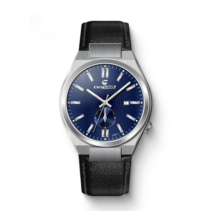 Men’s Stainless Steel Quartz Watch – Waterproof & Luminous with Calendar