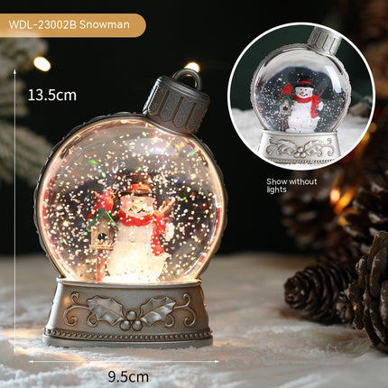 Christmas LED Craft Figurines – Old Man, Snowman, Child Tree & Angel Decorations