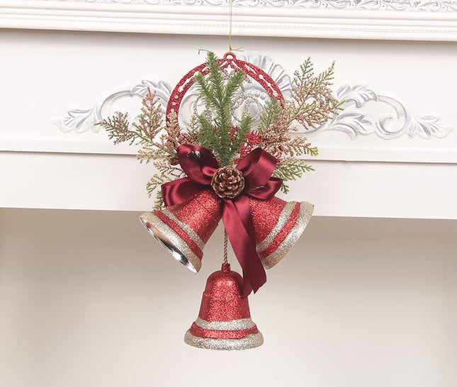 Pearlescent Christmas Bell Ornament – Decorative Hanging Bell for Christmas Trees
