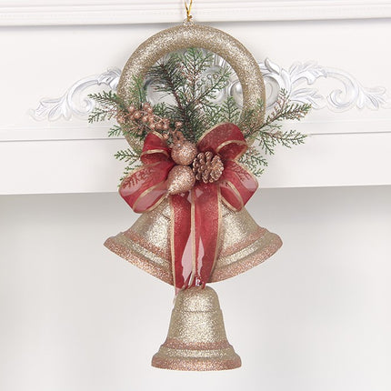 Pearlescent Christmas Bell Ornament – Decorative Hanging Bell for Christmas Trees