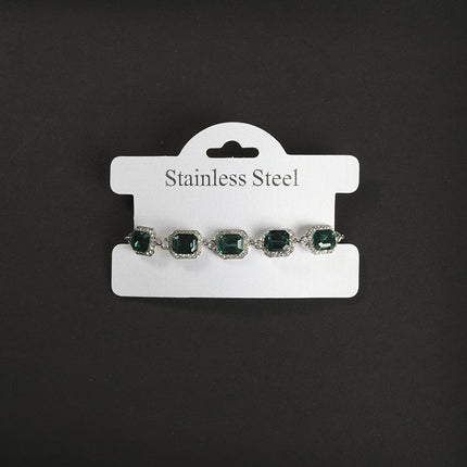 Electroplated Alloy Diamond Shape Bracelet