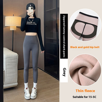 High-Waist Anti-Sag Thermal Leggings