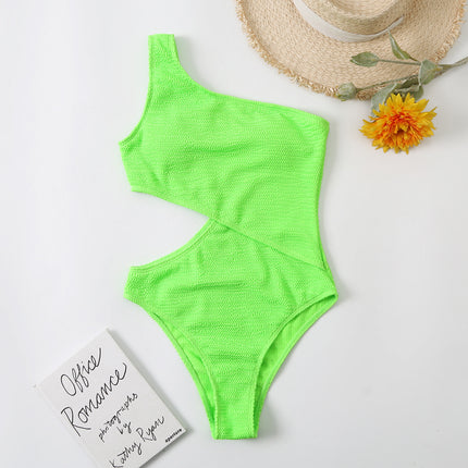 Retro High-Waist One-Piece Swimsuit