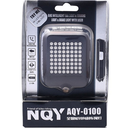 Intelligent Bicycle Tail Light with Turn Signals – USB Rechargeable Smart Brake & Steering Lamp