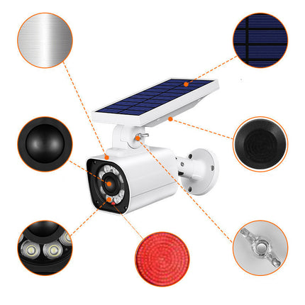 Courtyard Creative Solar Simulation Camera Search Light – Outdoor Security Lighting