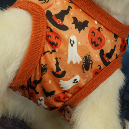 Orange Polyester Pet Dress
