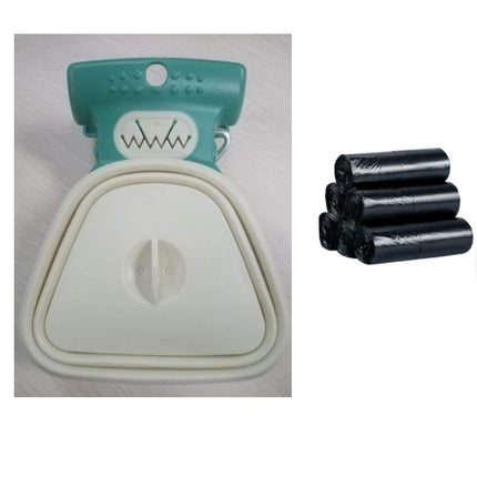 Super Design Folding Poop Picker – Compact Silicone Pet Waste Scooper with Bags