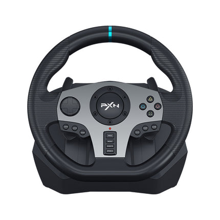 PXNV9 Racing Steering Wheel Set – USB Gaming Wheel with Pedals & Gear Shifter for PC/PS3/PS4/Xbox One/Switch