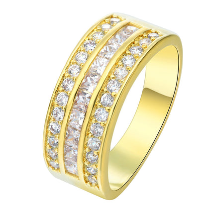 Unisex Starry Sky Fruit Ring – Electroplated Copper European Style