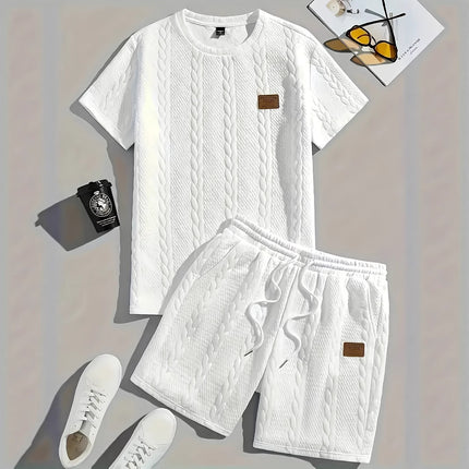 Men’s Summer Sportswear Set – T-Shirt & Trousers