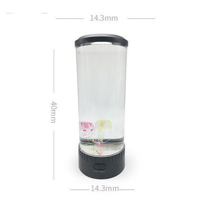 LED Volcano Effect Jellyfish Lamp – Color-Changing Night Light with Flowing Beads