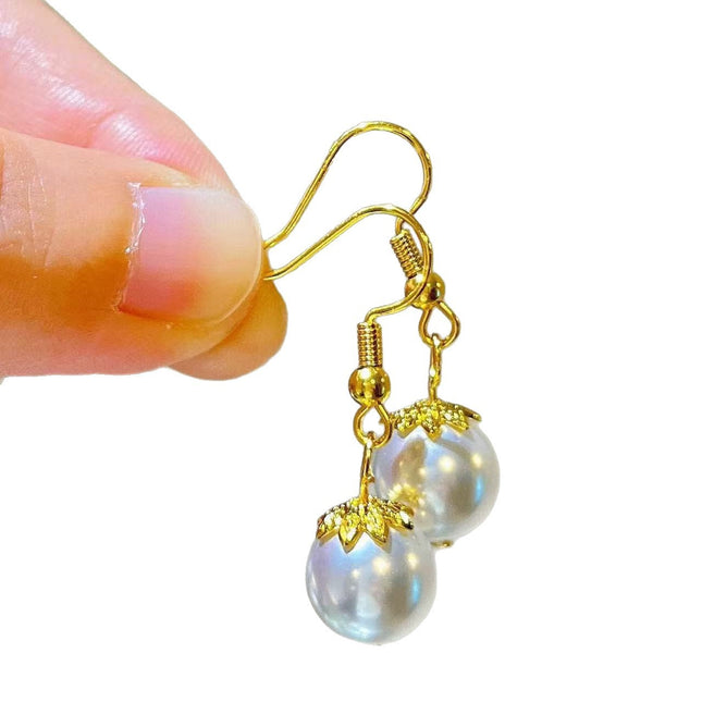 Geometric Artificial Pearl Earrings for Fashion Commuter Women