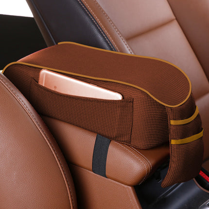 Sports Fabric Car Armrest Box Pad – Universal Console Cushion