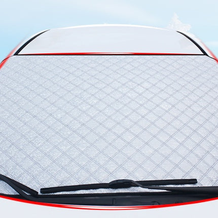 Universal Car Windshield Snow & Frost Cover – Anti-Theft Aluminized Winter Shield