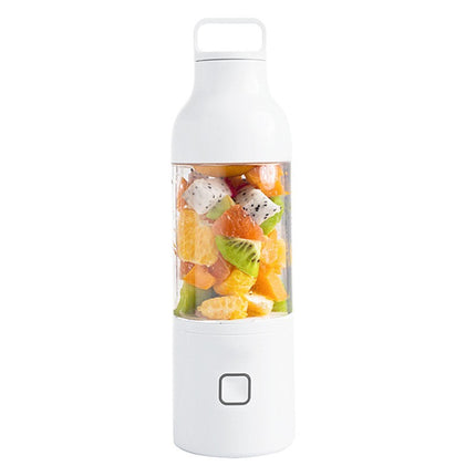 USB Rechargeable Portable Juicer – 600ml Glass Blender Bottle with Single Blade