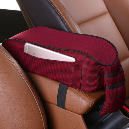 Sports Fabric Car Armrest Box Pad – Universal Console Cushion