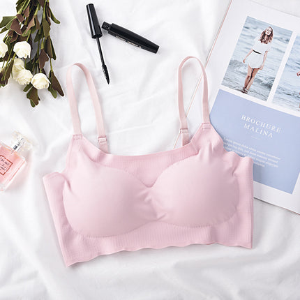 Seamless Vest-Style Full Cup Bra – Traceless Breathable Comfort Fit