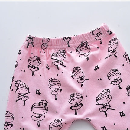Cartoon Print Baby Pantsuit Set