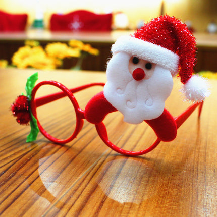 Christmas Party Glasses Frames – Santa, Snowman, Antlers & Rabbit Ears (Plastic + Fabric)
