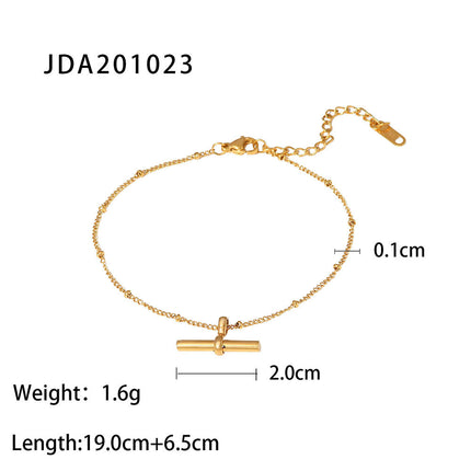 Geometric Titanium Steel Anklet