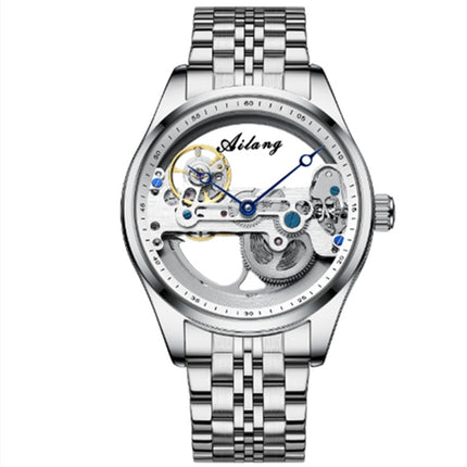 Men’s Luminous Mechanical Sports Watch – 30M Waterproof, Stainless Steel Case, Silicone/Leather/Steel Strap