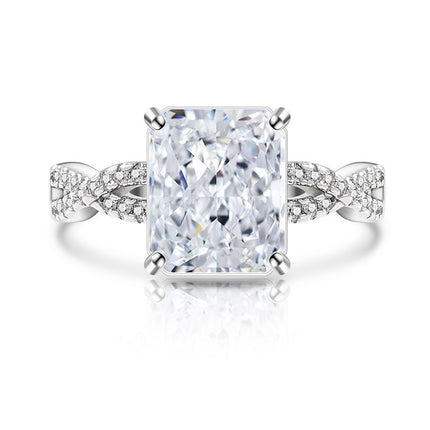 Silver Plated Adjustable Quadrilateral Geometric Ring – Affordable Luxury Style