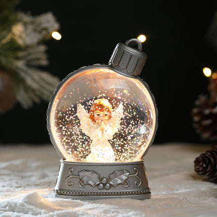 Christmas LED Craft Figurines – Old Man, Snowman, Child Tree & Angel Decorations