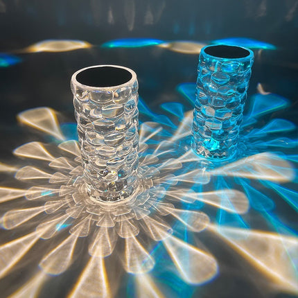 CrystalGlow 16 Color LED Touch Lamp