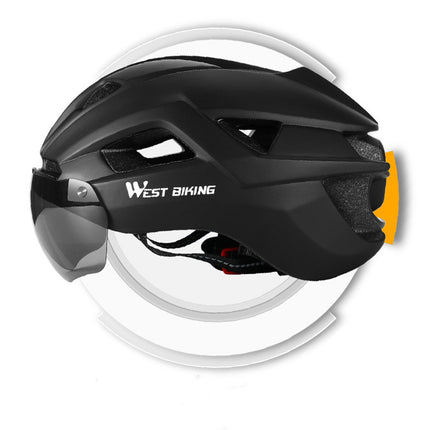 Shock-Resistant Cycling Helmet – Lightweight PC/EPS Bike Helmet with LED Safety Light