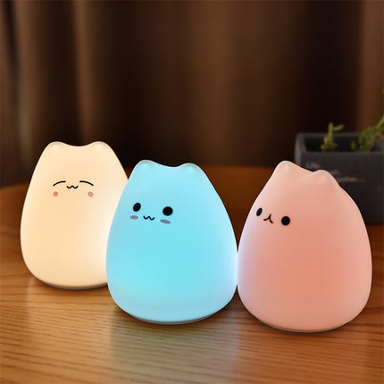 KittyGlow Soft Silicone Night Light